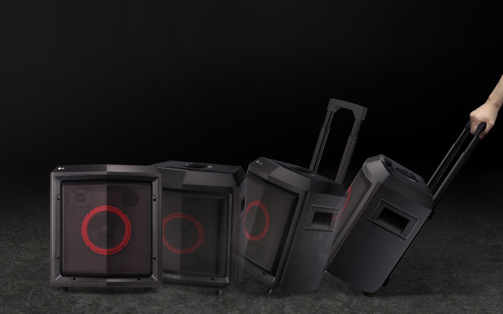 Možnosť ťahať reproduktor na kolieskach1