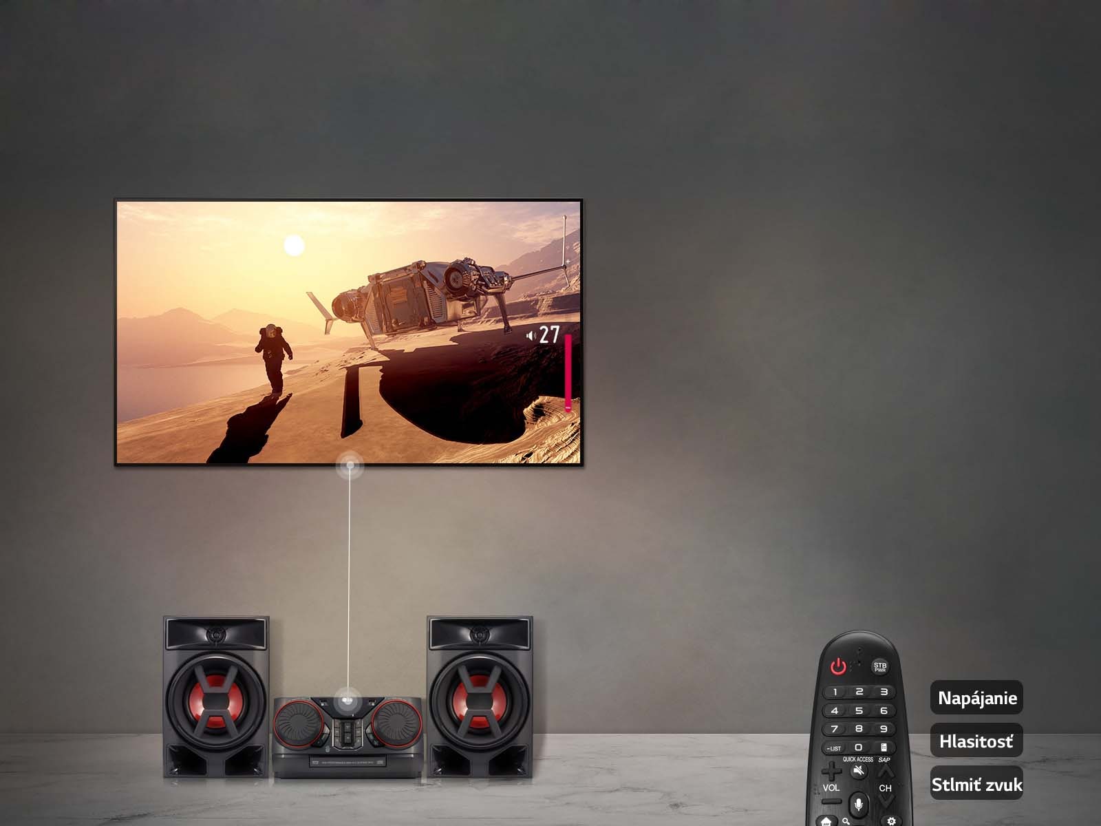 Pripojenie k televízoru cez funkciu TV Sound Sync1