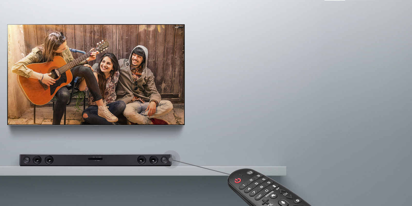 Ovládanie pomocou diaľkového ovládača k televízoru1