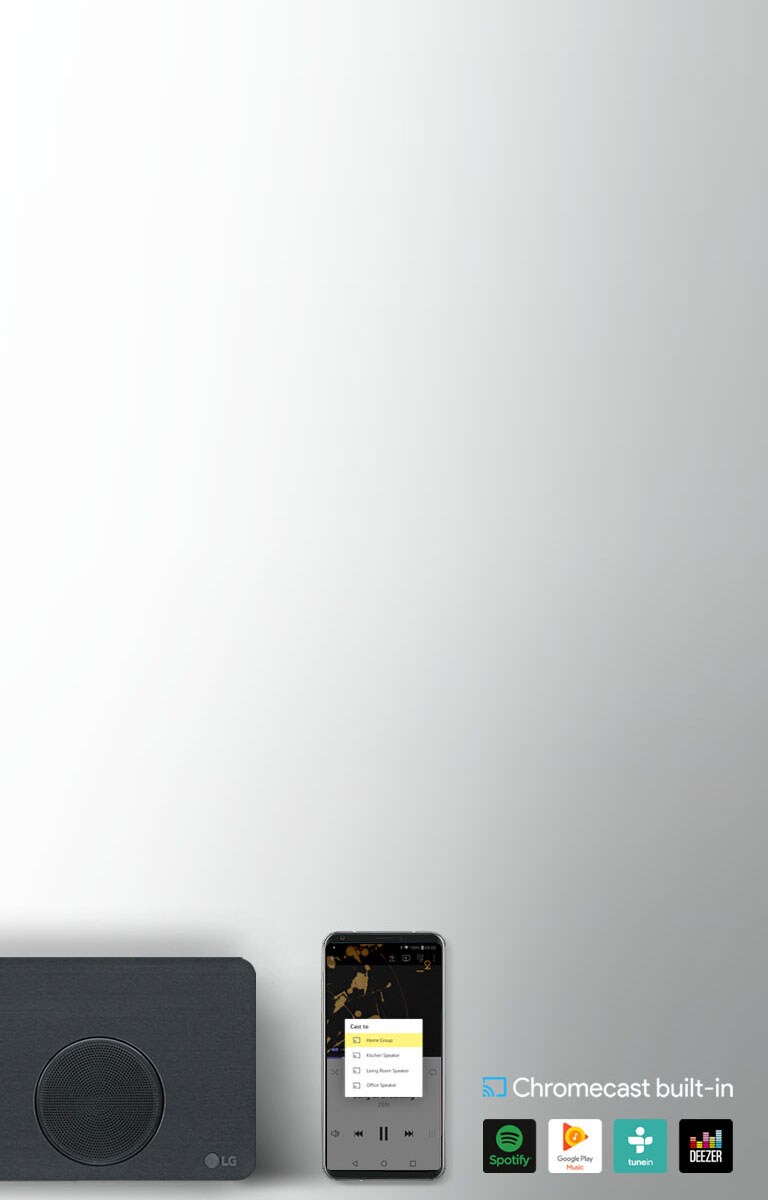 Vstavaný prehrávač Chromecast<br>2