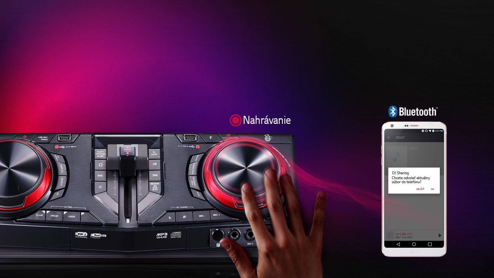 Funkcia DJ Sharing umožňuje zdieľať párty 1