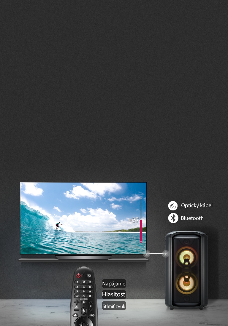 Synchronizácia zvuku s televízorom<br>2