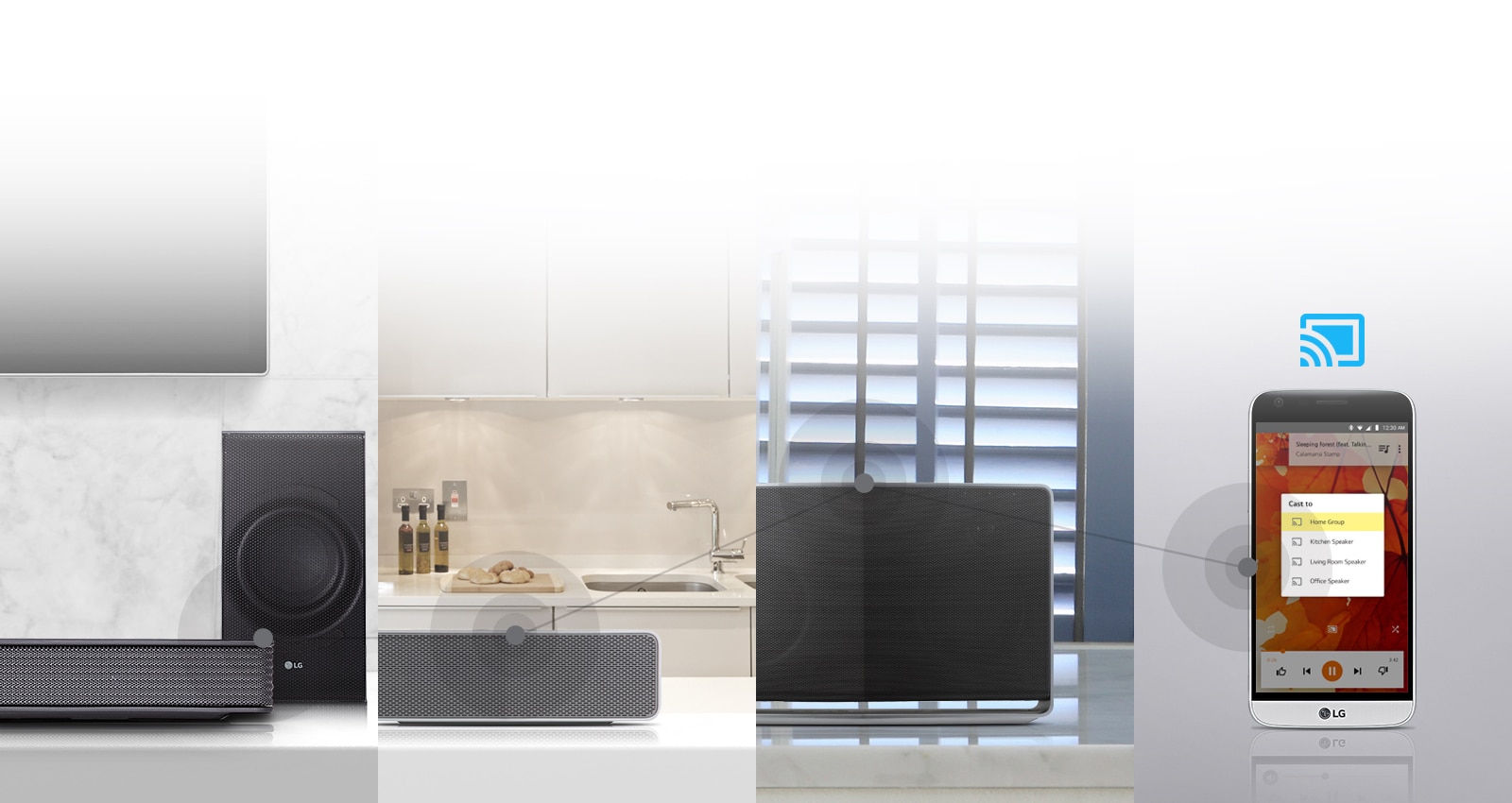 Music throughout the home with Chromecast audio