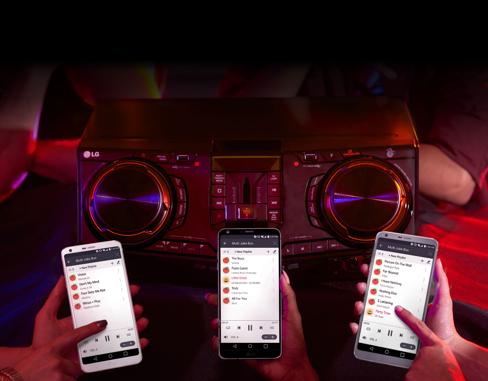 Multi Jukebox, tvorte zoznam skladieb s priateľmi1