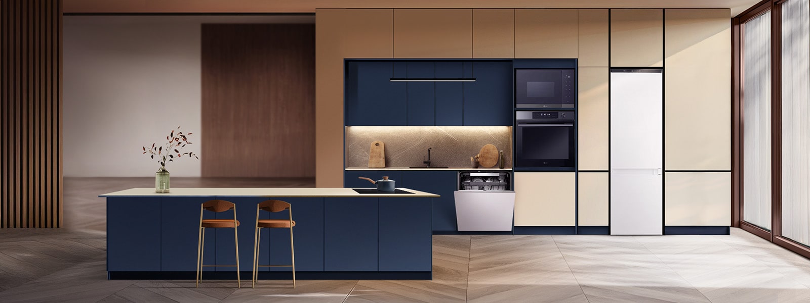 Štýlová kuchyňa začína so vstavanými spotrebičmi LG
