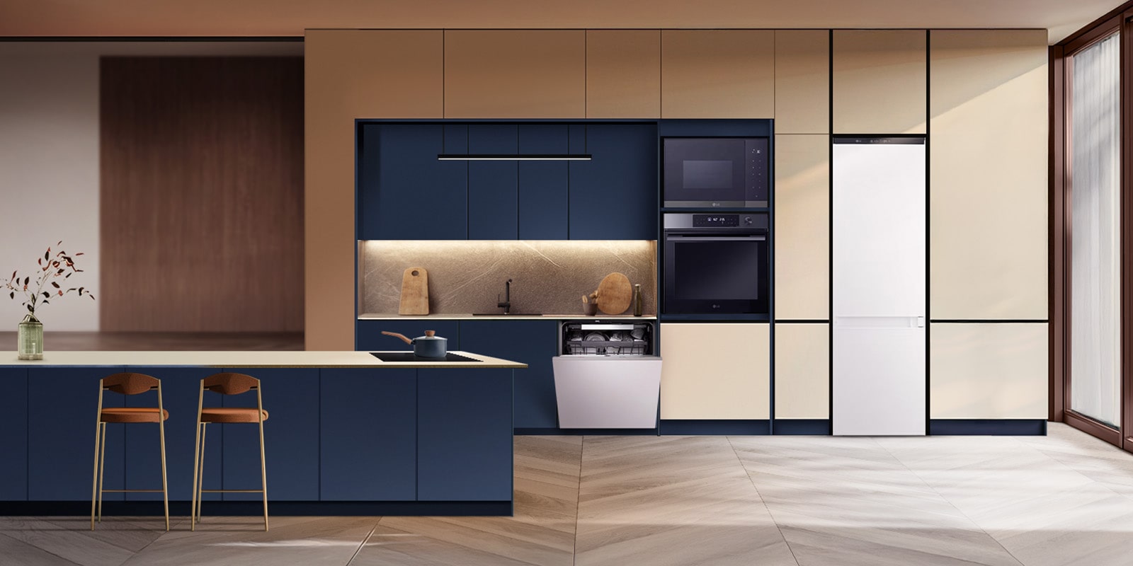 Štýlová kuchyňa začína so vstavanými spotrebičmi LG