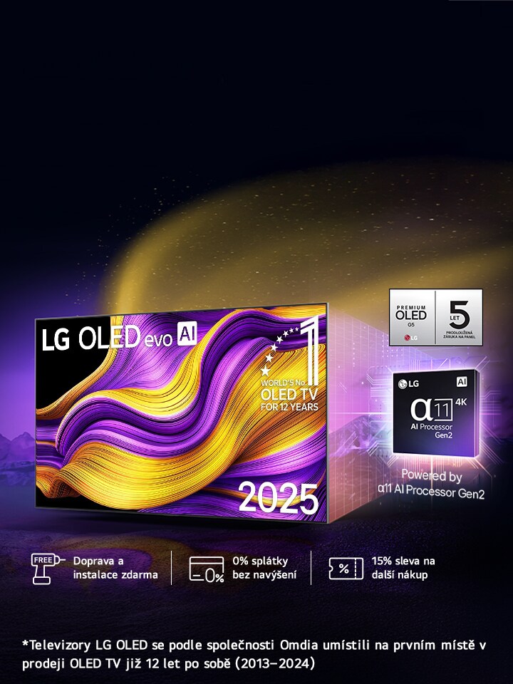 Záruka 5 let na OLED panel