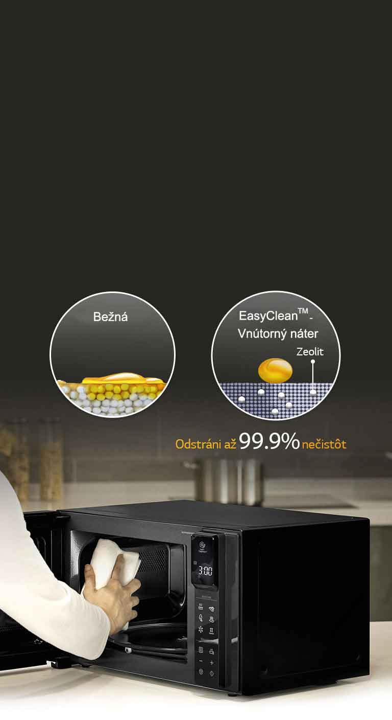 EasyClean™ odstraňuje Až 99,99% baktérií<br>2