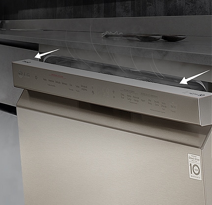   Dvierka umývačky sa automaticky otvoria po dokončení umývacieho cyklu, aby sa riad prirodzene vysušil.