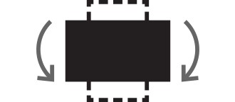 Ikona nastaviteľného otáčania.