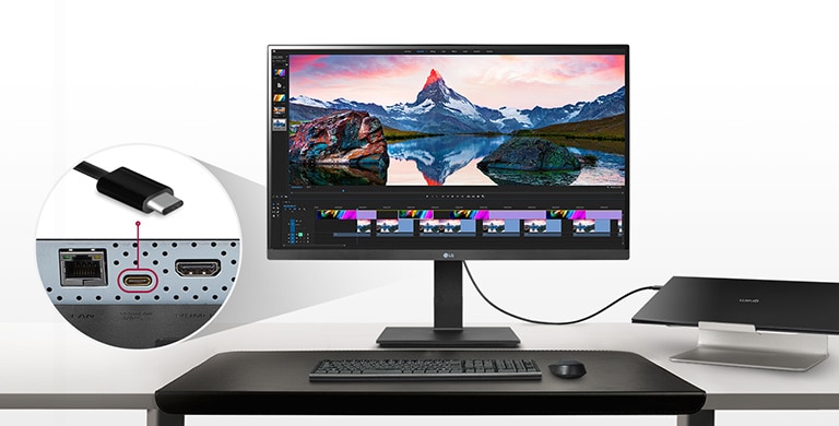 Rozhranie USB-C™ ponúka jednoduché ovládanie a pripojenie.