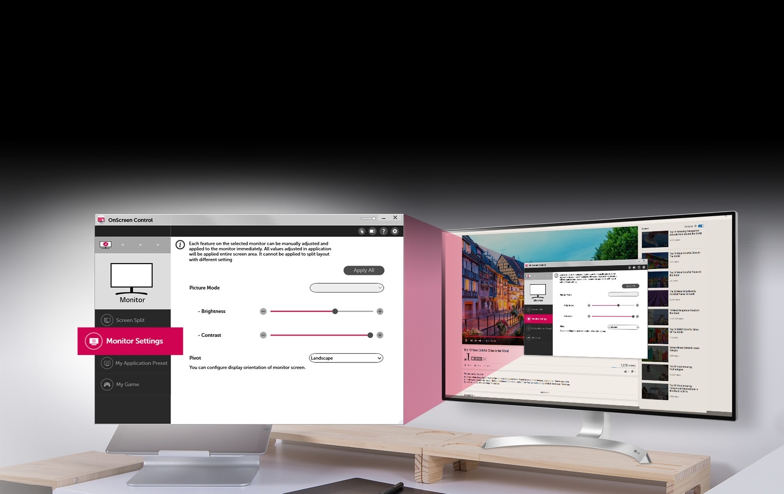 Príjemné rozhranie aplikácie OnScreen Control 2.01
