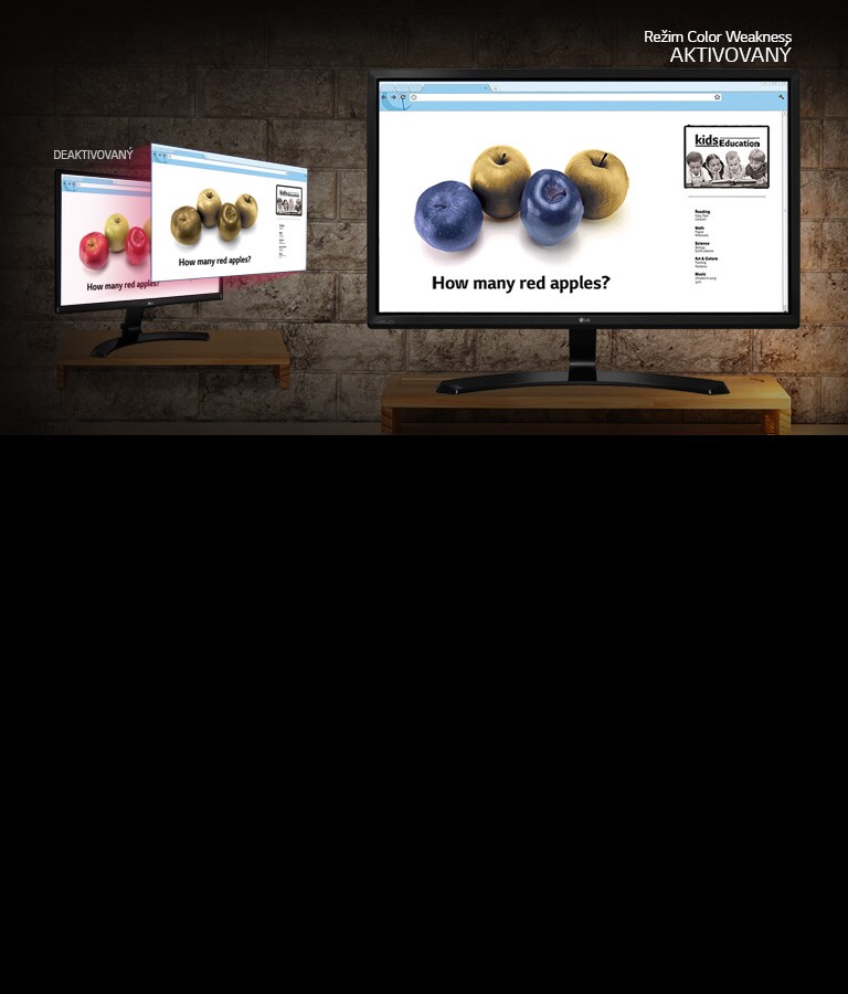 Pre používateľov so slabou citlivosťou na farby2