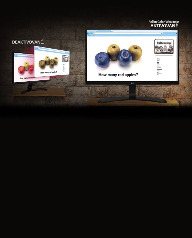 Pre používateľov so slabou citlivosťou na farby2