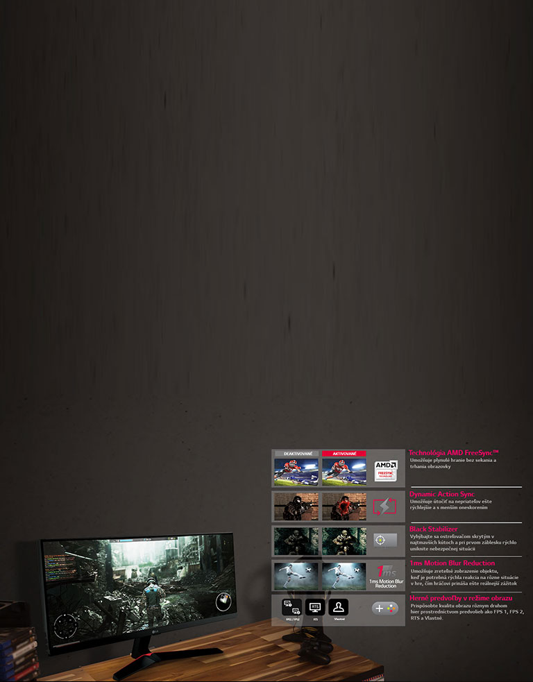 Herné funkcie vám umožní zvíťaziť: Herný režim2