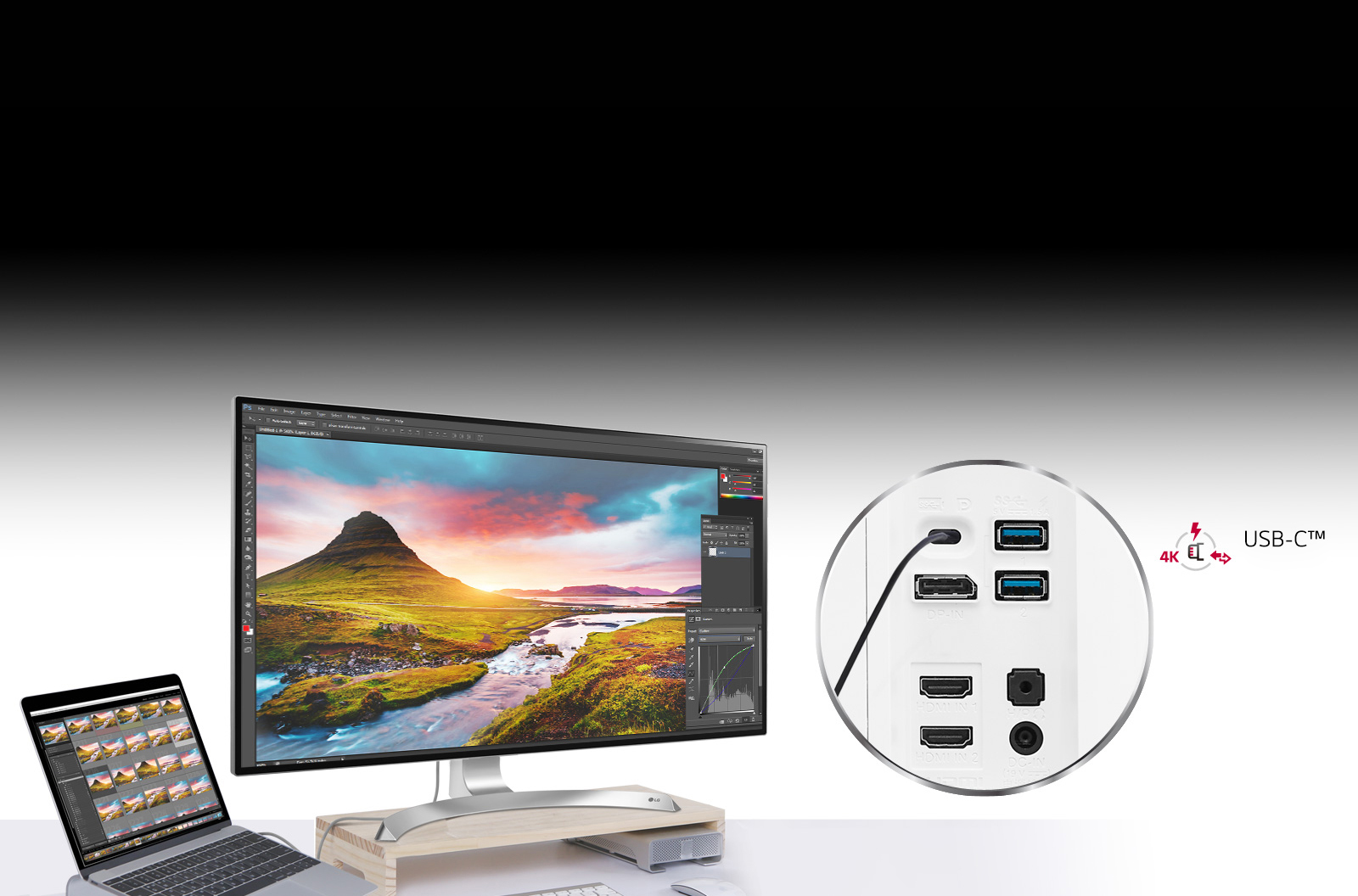 Praktické vďaka použitiu jediného kábla: USB-C™1