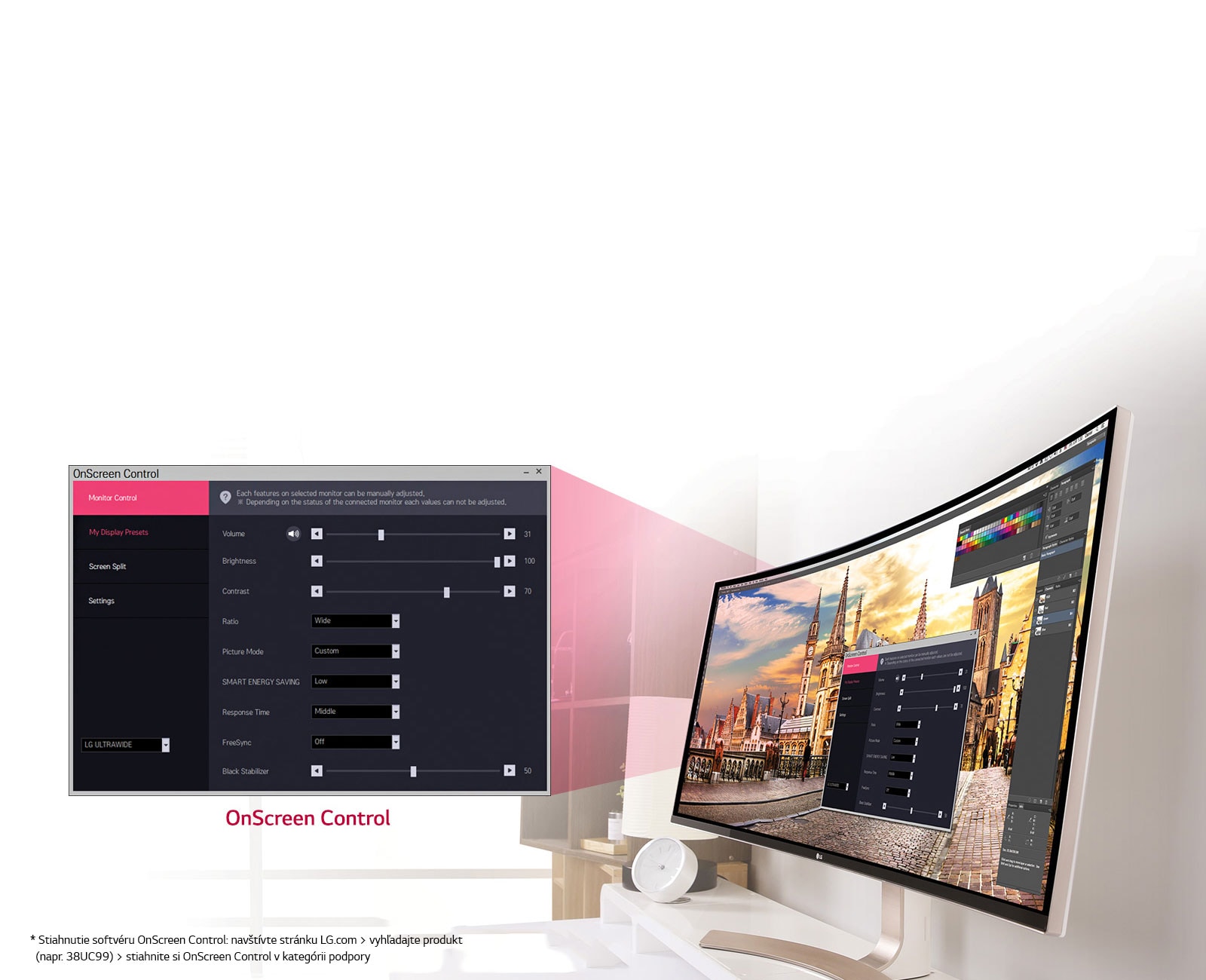 Používateľské rozhranie s ovládaním na obrazovke1