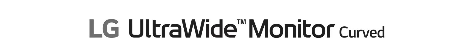 Logo LG UltraWide™ Monitor Curved.