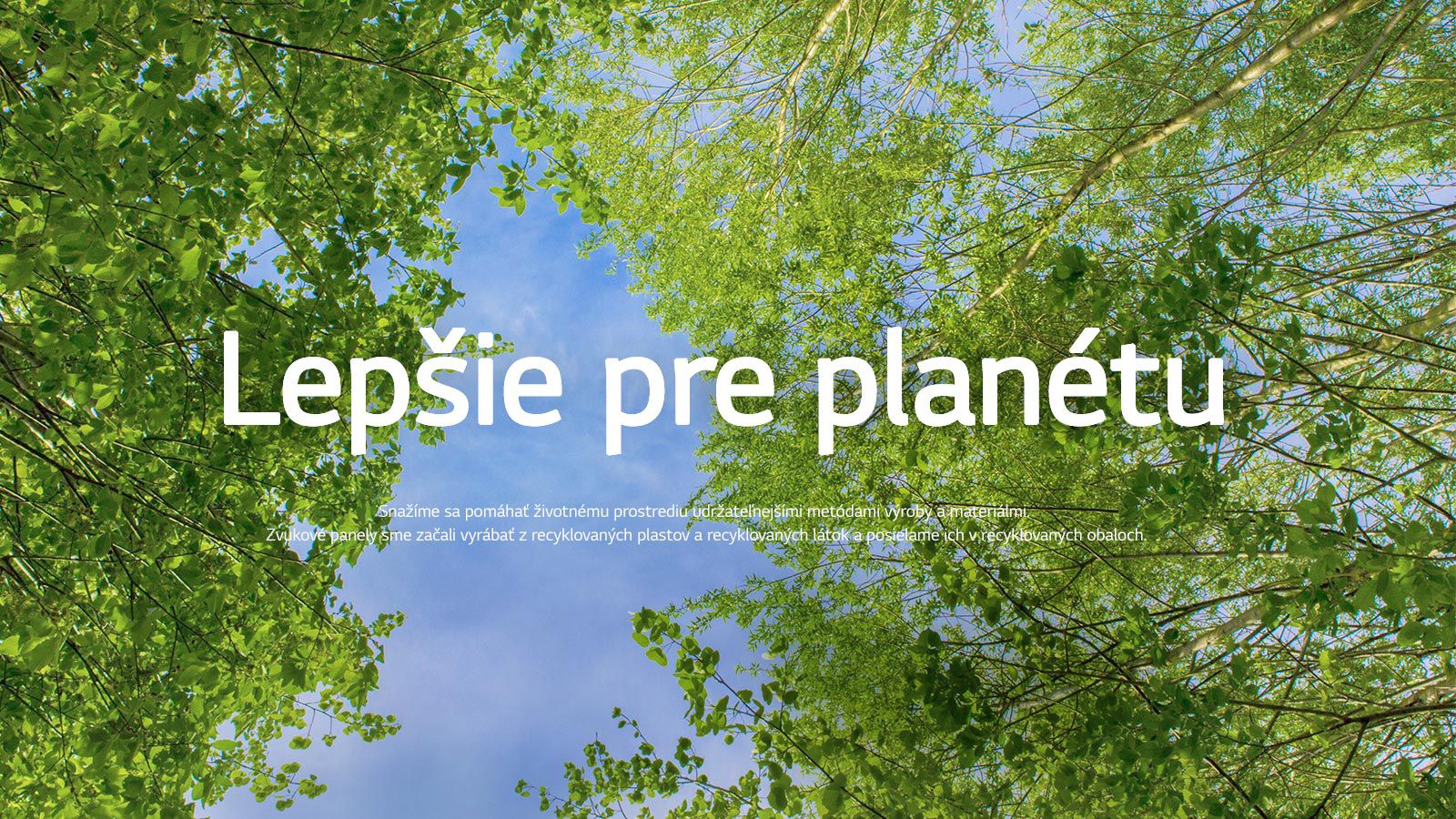 A green image full of rich leafy trees and a sky is showing in-between