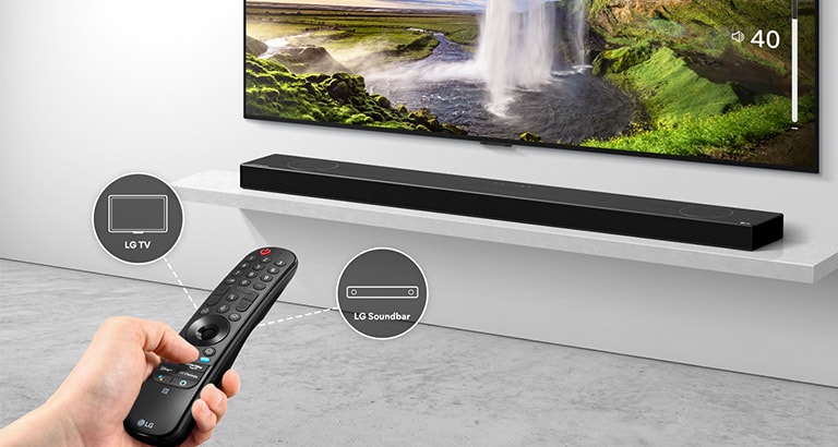Ovládanie režimu Soundbar