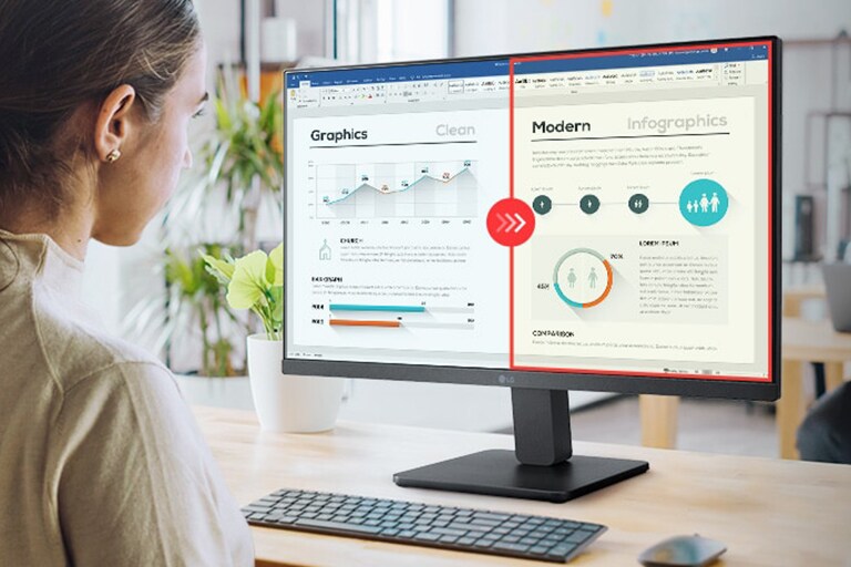 Porovnávací obrázok pravej strany s použitým režimom čítania a ľavej strany bez použitého režimu čítania.