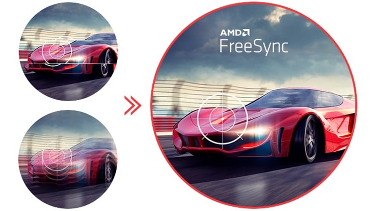 Technológia AMD FreeSync prináša plynulý a rýchly pohyb.