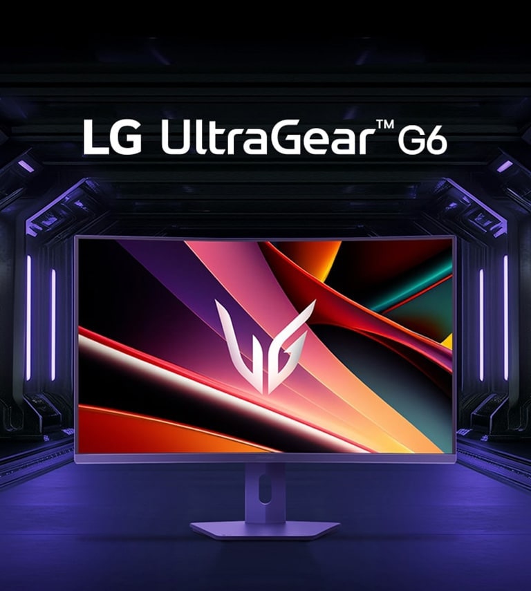 Logo UltraGear™ OLED GX6 s obrázkom produktu UltraGear.