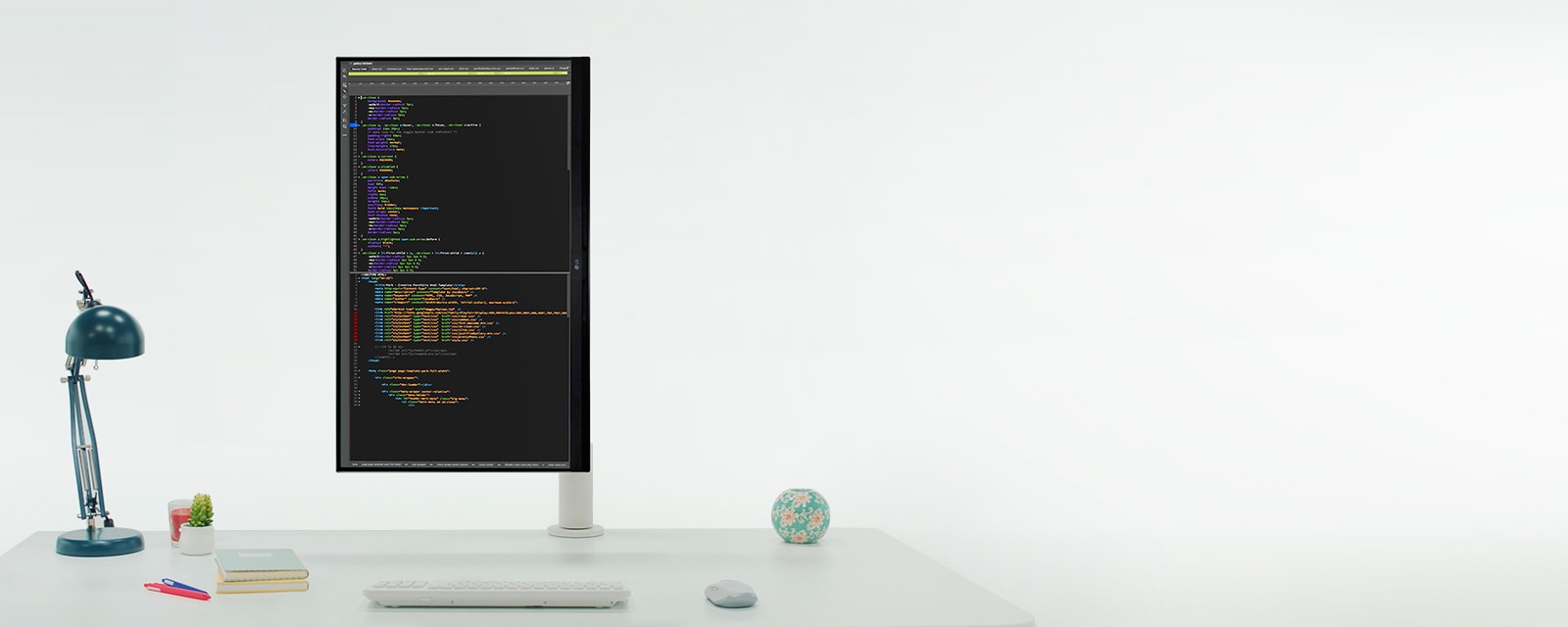 Kompaktná konštrukcia zaberá len veľmi málo miesta na stole.