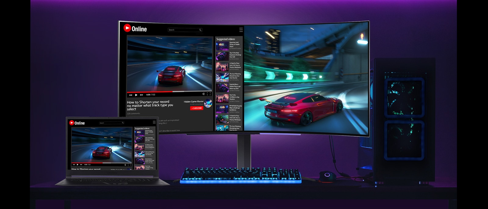 Obraz vedľa obrazu a obraz v obraze.