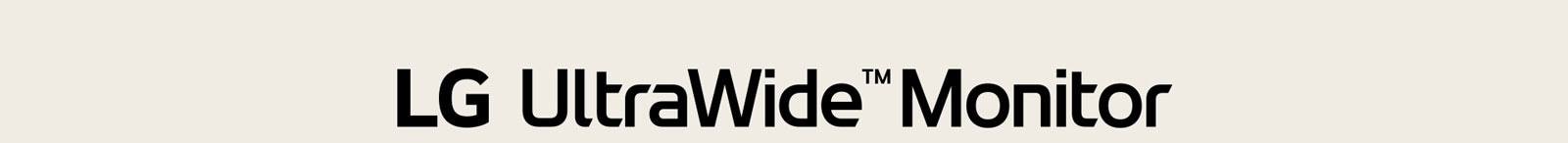 Logo LG UltraWide Monitor.