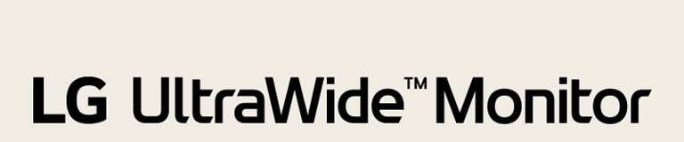 Logo LG UltraWide Monitor.
