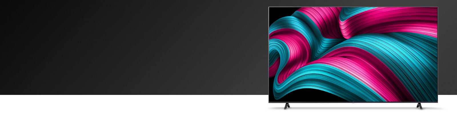 Je umiestnený LG TV s výplňovým obrázkom OLED
