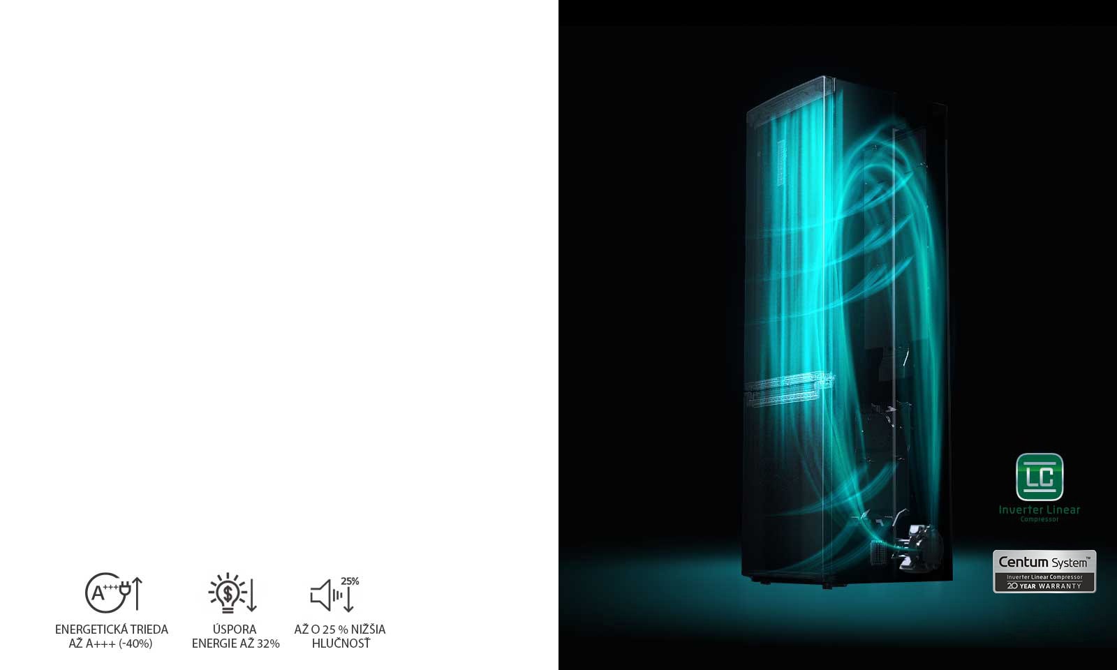 10-ročná záruka na lineárny kompresor