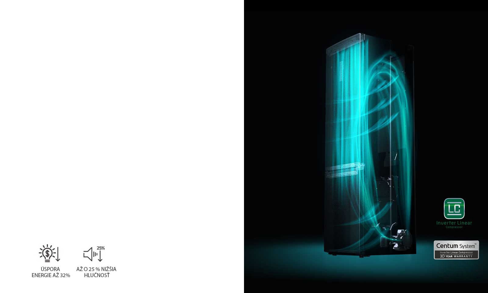 10-ročná záruka na lineárny kompresor