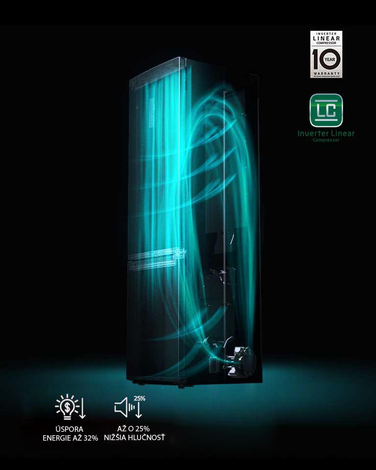 10-ročná záruka na lineárny kompresor