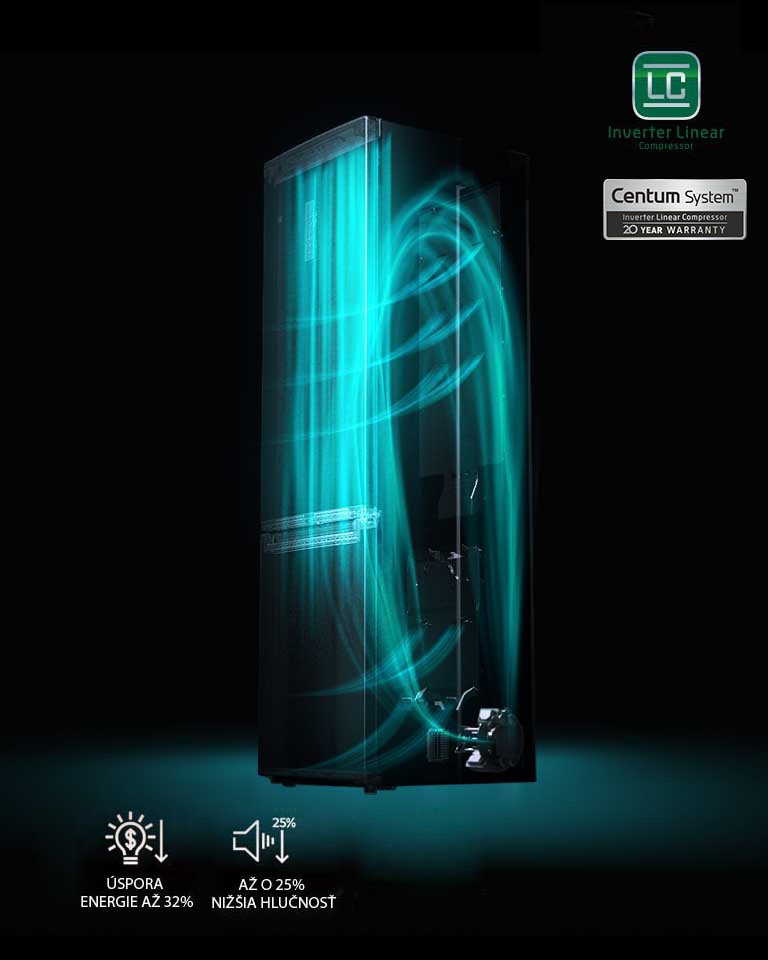 10-ročná záruka na lineárny kompresor