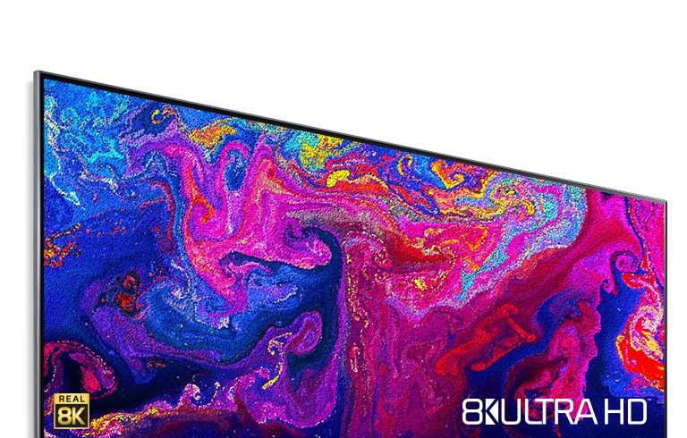 TV obrazovka zobrazujúca poletujúce žiariace častice (prehrať video).