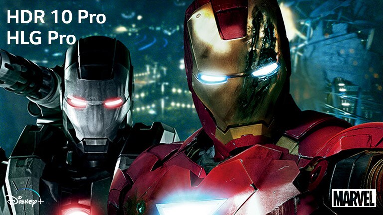 Iron Man zo štúdia Marvel, titulné miniatúry s logami HLD Pro a HDR 10 Pro