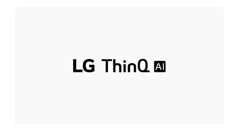 Táto karta opisuje ovládanie hlasom. Sú znázornené logá LG ThinQ AI, Hey Google a Amazon Alexa.