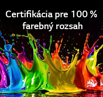 Televízor LG QNED evo AI QNED80 Mini LED s funkciou Dynamic QNED Color Pro zaplní obrazovku živými, plynulými výbuchmi viacerých farieb, čím prezentuje zvýšenú farebnú sýtosť s certifikáciou pre 100 % farebný rozsah.