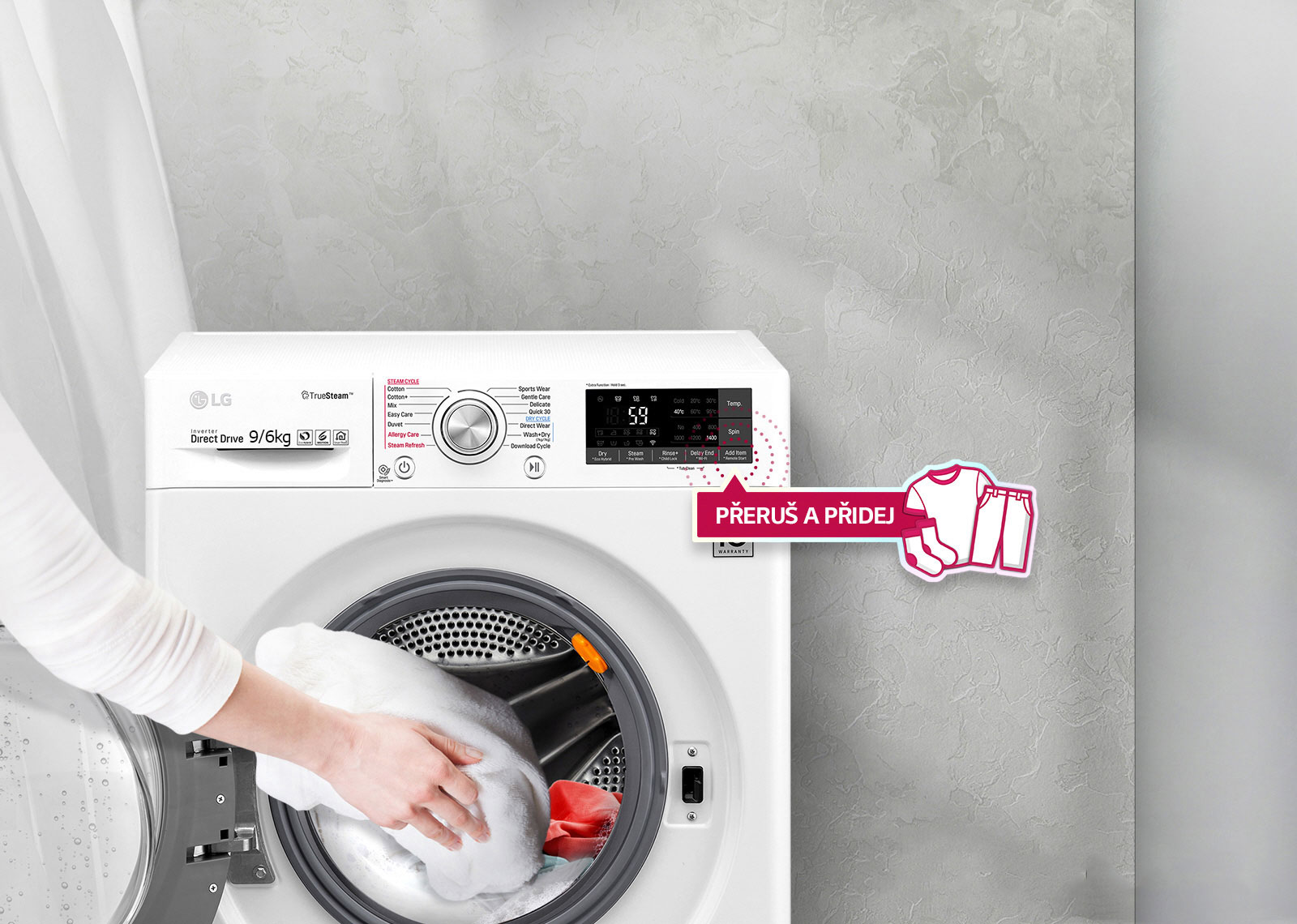 Pridajte zabudnuté oblečenie aj uprostred prania1