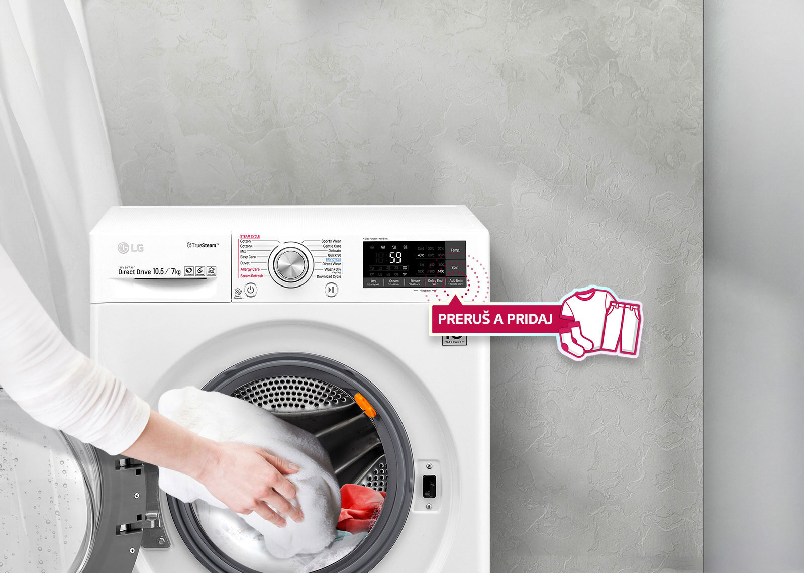 Pridajte zabudnuté oblečenie aj uprostred prania1