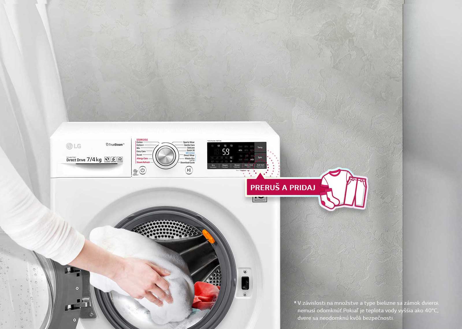 Pridajte zabudnuté oblečenie aj uprostred prania1