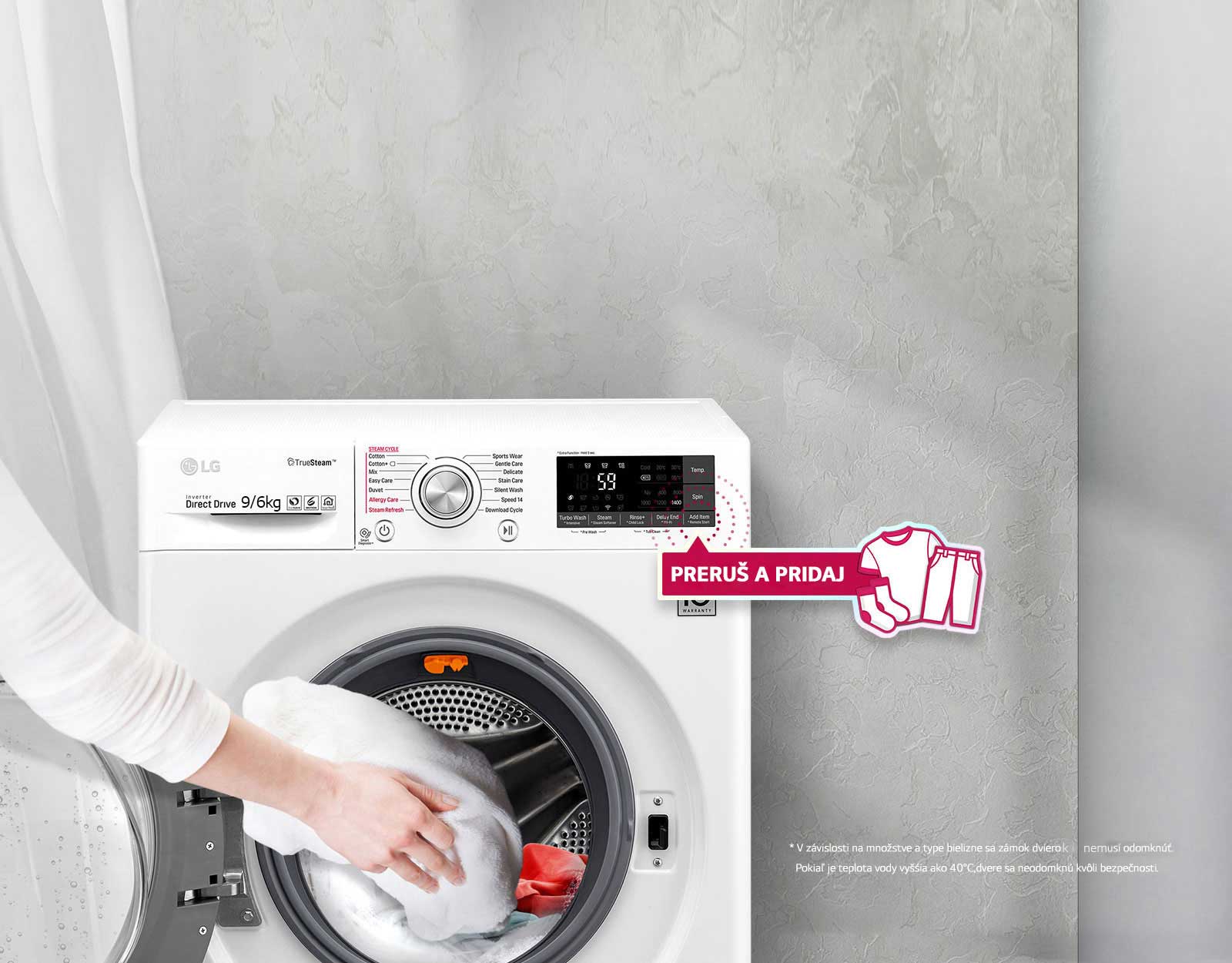 Pridajte zabudnuté oblečenie aj uprostred prania1