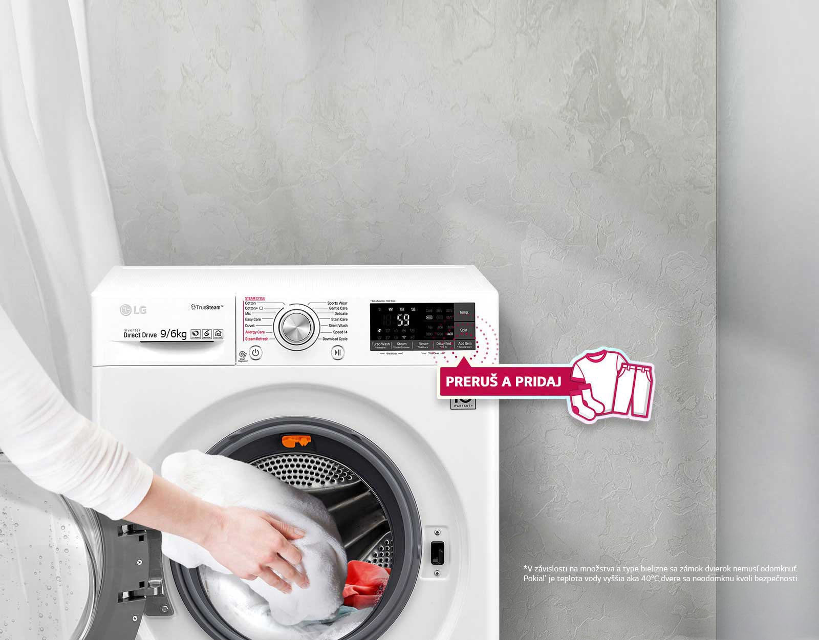 Pridajte zabudnuté oblečenie aj uprostred prania1