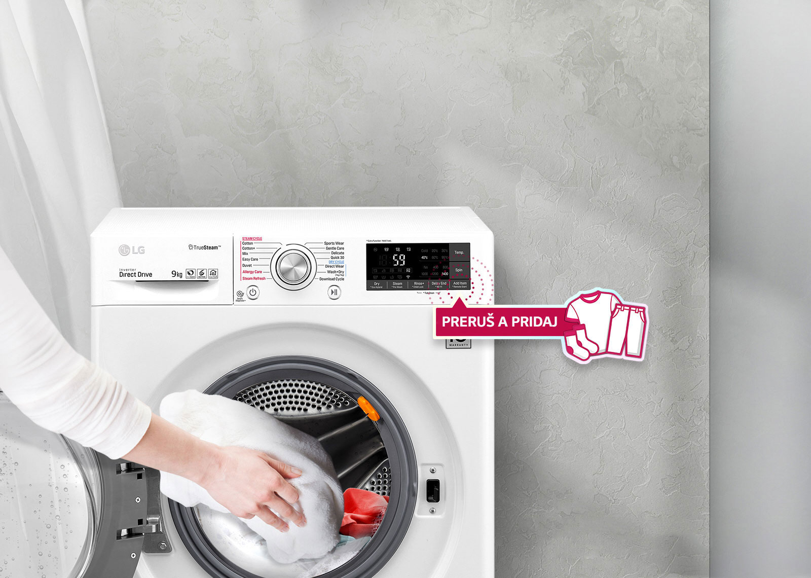 Pridajte zabudnuté oblečenie aj uprostred prania1