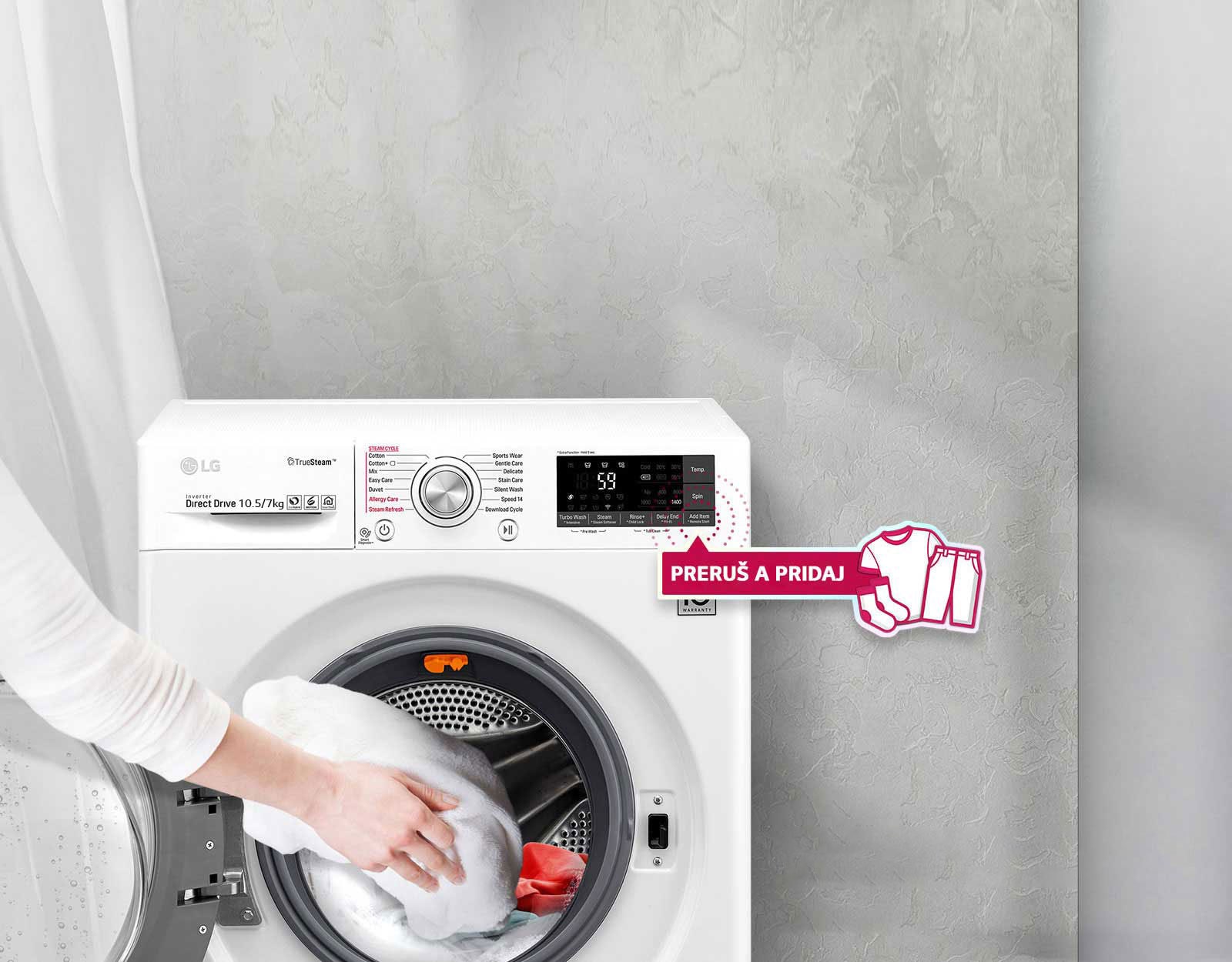 Pridajte zabudnuté oblečenie aj uprostred prania1