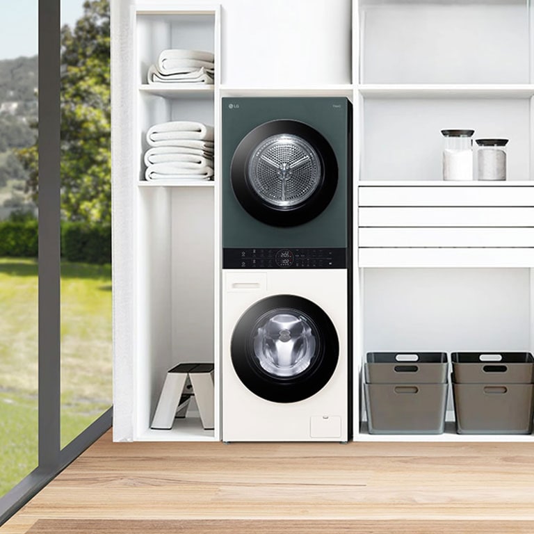 Model Washtower je umiestnený vo viacúčelovom priestore pod schodiskom.