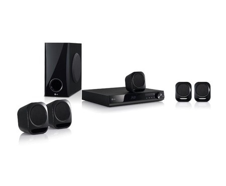 LG 5.1-kanálový štýlový Blu-ray systém domáceho kina, hudobný výkon 330 W, USB direct ripping, možnosť pripojenia externého HDD, BH4120S