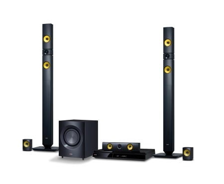 LG 5.1 KANÁLOVÝ 3D BLU-RAY SYSTÉM DOMÁCEHO KINA, 3D PRIESTOROVÝ ZVUK, SMART TV, HUDOBNÝ VÝKON 1200W, BH7430P